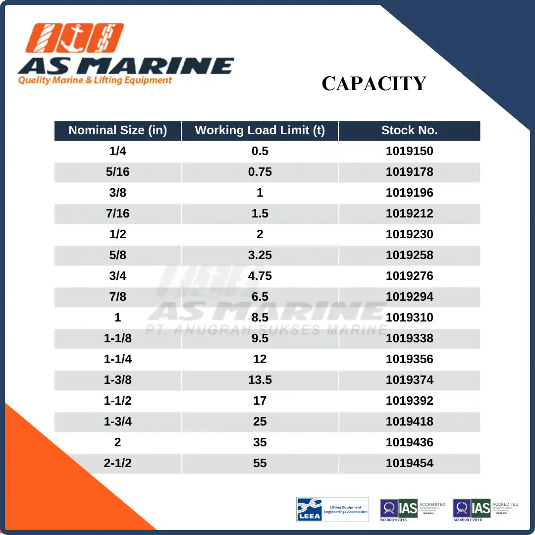 Capacity G210 Crosby USA